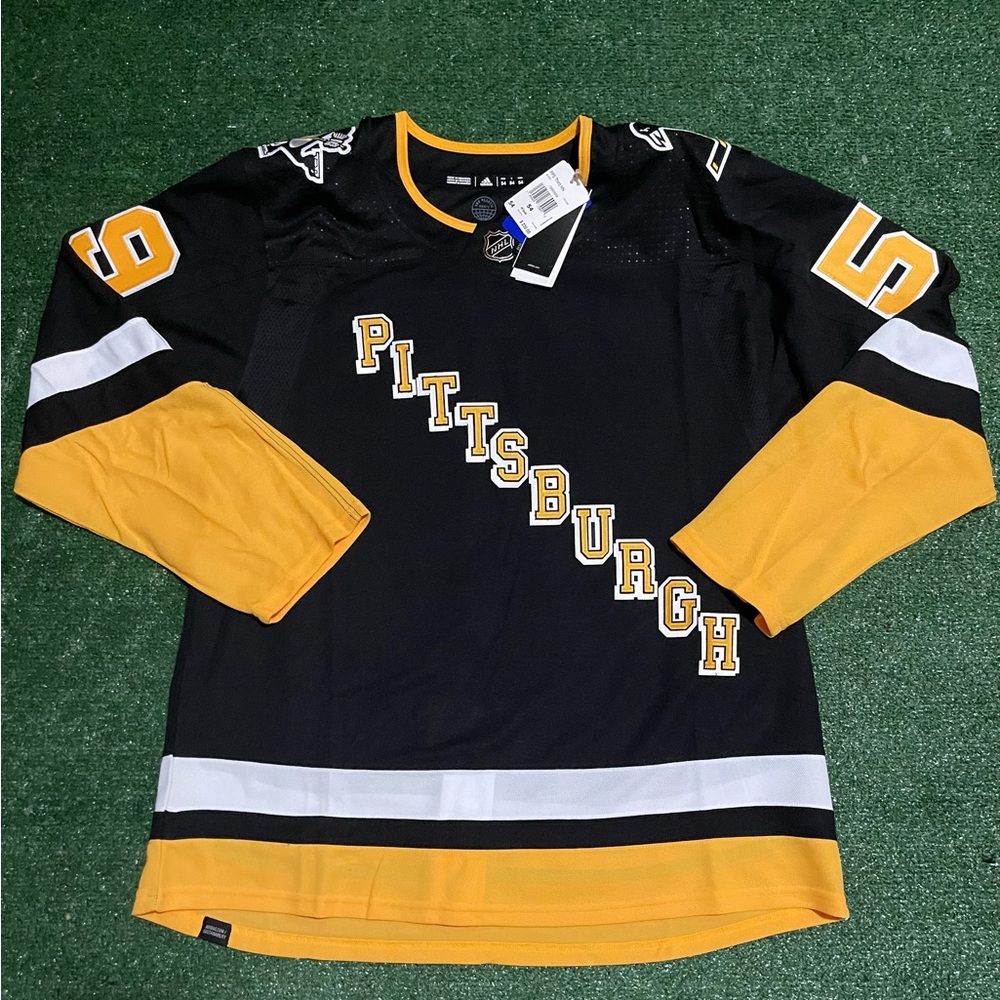 Adidas Authentic Jake Guentzel Pittsburgh Penguins NHL Jersey Black Alternate 54